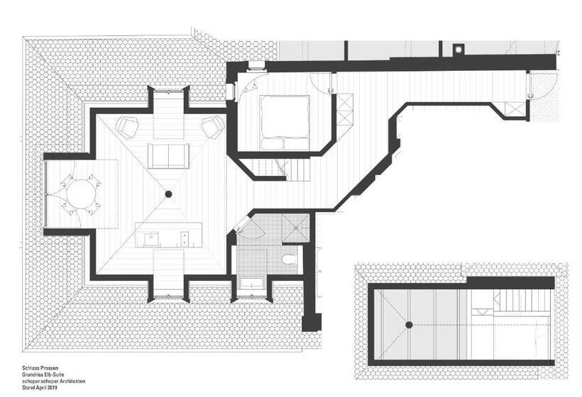 Апартаменты Deluxe 1 Спальня, Schloss Prossen