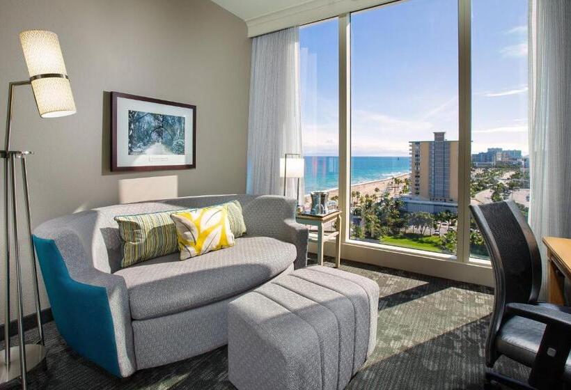 景色の見えるスイートルーム, Courtyard by Marriott Fort Lauderdale Beach