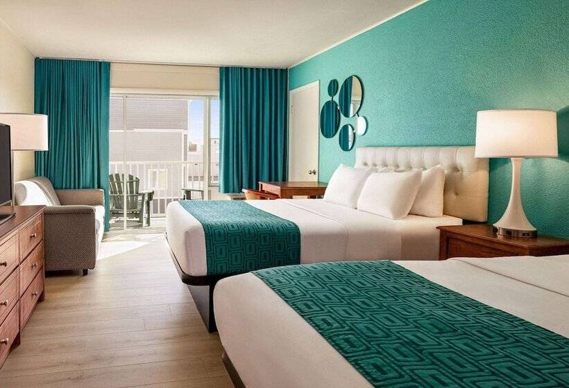 ２ダブルベッドのスタンダードルーム, Howard Johnson By Wyndham Ocean City Oceanfront