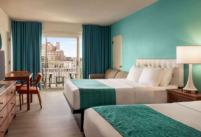 ２ダブルベッドのスタンダードルーム, Howard Johnson By Wyndham Ocean City Oceanfront