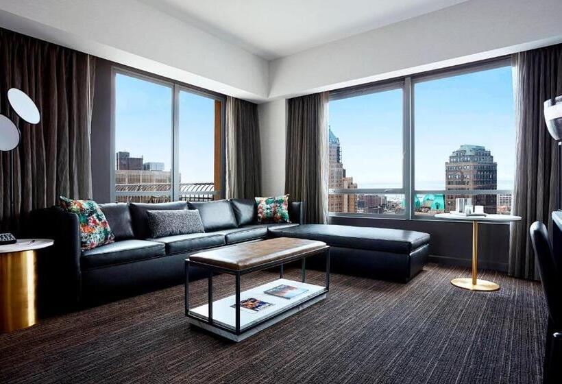 キングサイズベッドのスイートルーム, New York Marriott At The Brooklyn Bridge