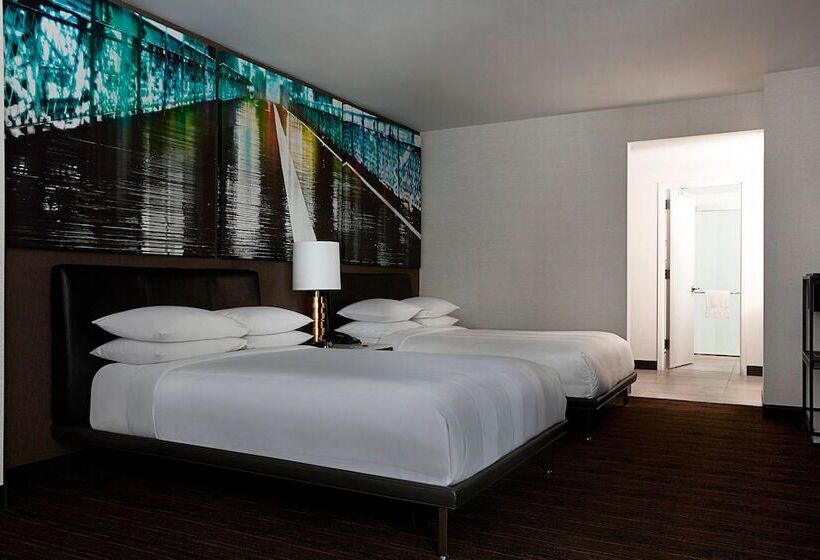２ダブルベッドのスタンダードルーム, New York Marriott At The Brooklyn Bridge