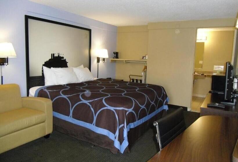 Номер Стандарт Кровать Кинг Адаптированный для Инвалидов, Super 8 By Wyndham Lantana West Palm Beach