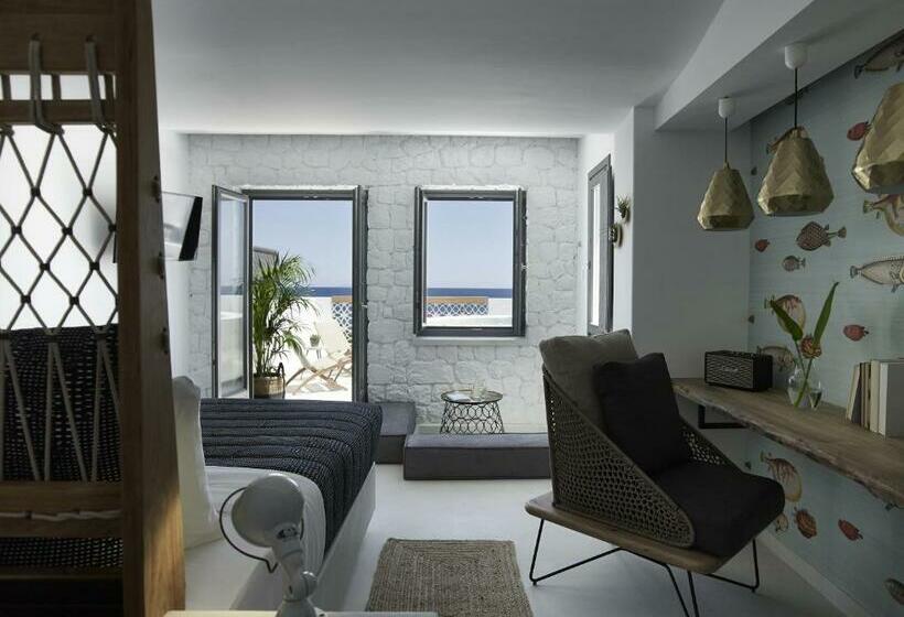 디럭스 룸 바다 전망, Afroditi Venus Beach Resort