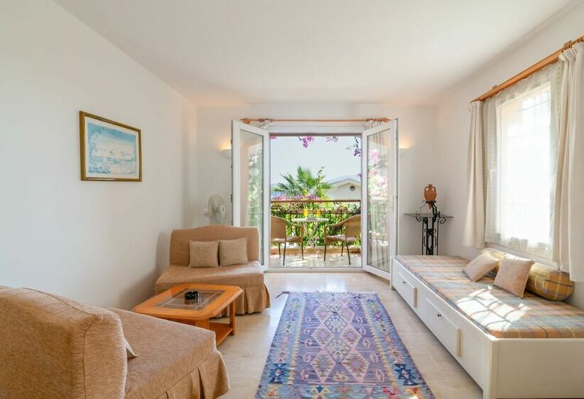 آپارتمان 1 خوابه با چشم‌انداز باغ, Korsan Apartments