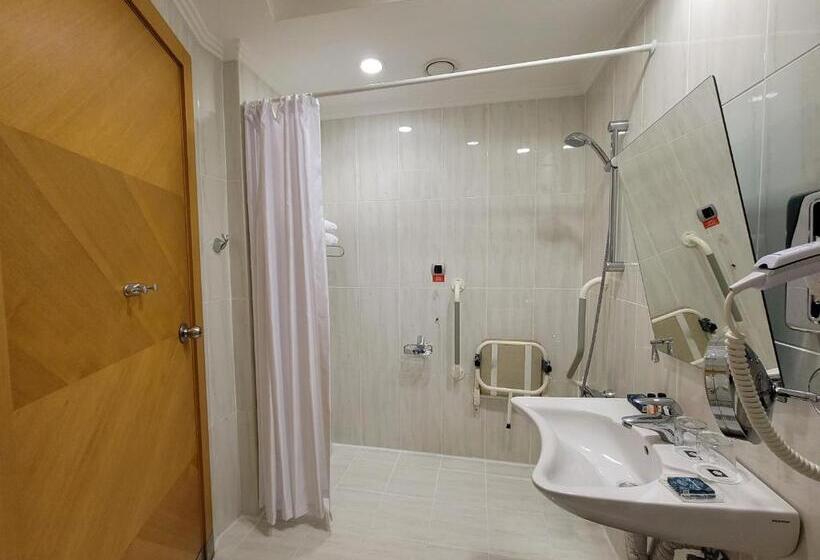 适合残疾人士使用的带超级大床的标准间, Wyndham Grand Izmir Ozdilek Thermal & Spa