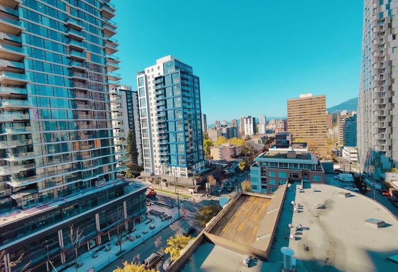 带1个卧室带观景的公寓, Divya Sutra Suites On Robson Downtown Vancouver