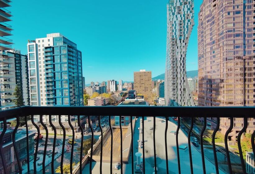 带1个卧室带观景的公寓, Divya Sutra Suites On Robson Downtown Vancouver