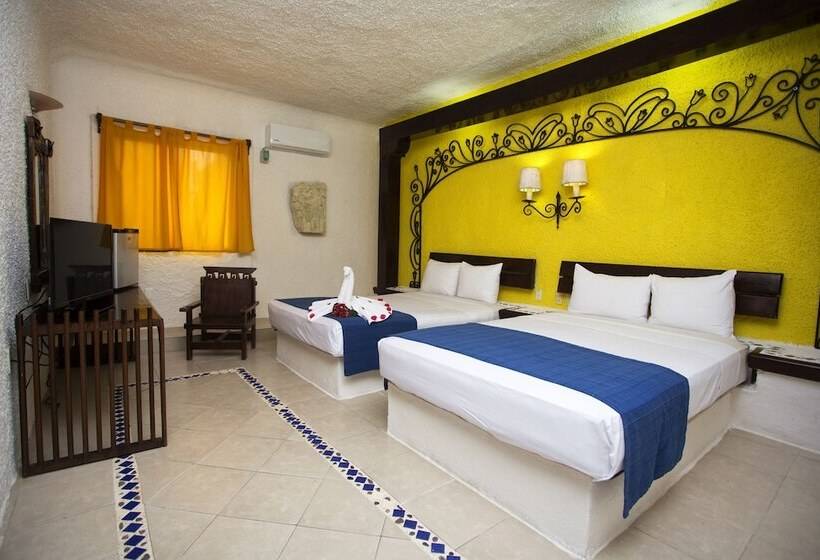 Номер Стандарт 2 Двуспальные Кровати, Xbalamqué & Spa Cancún Centro