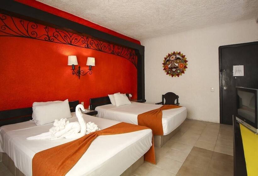 Номер Стандарт 2 Двуспальные Кровати, Xbalamqué & Spa Cancún Centro