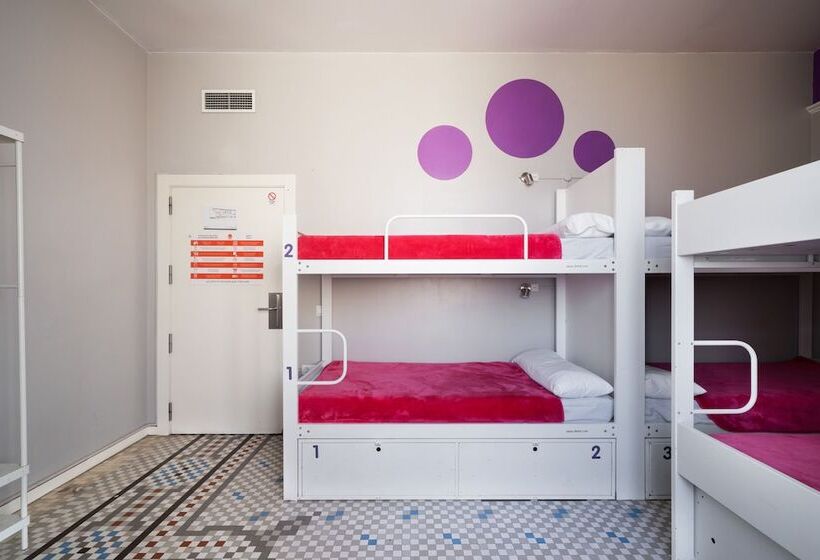 سرير فى غرفة مشتركة مزودة بحمام مشترك, Purple Nest Hostel
