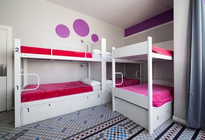 سرير فى غرفة مشتركة مزودة بحمام مشترك, Purple Nest Hostel