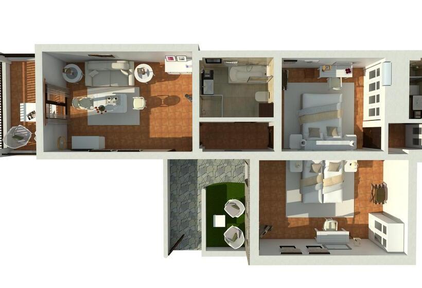 سوئیت 2 خوابه, Aegean Suites, Santikos Collection