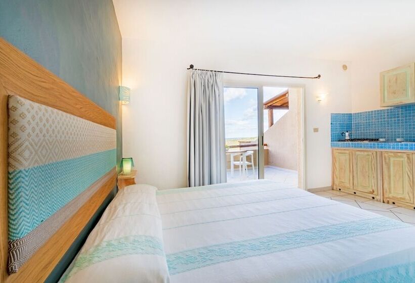 דירת חדר נוף לים, Residence Hotel Lu Nibareddu