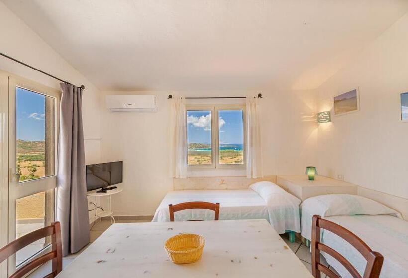 带1个卧室的带海景的公寓, Residence Hotel Lu Nibareddu