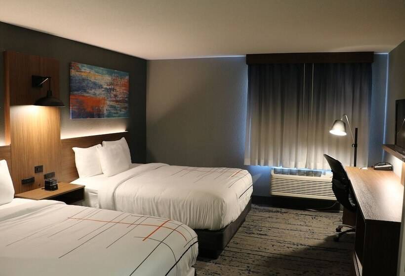 ２ダブルベッドのスタンダードルーム, La Quinta By Wyndham Chicago Gurnee