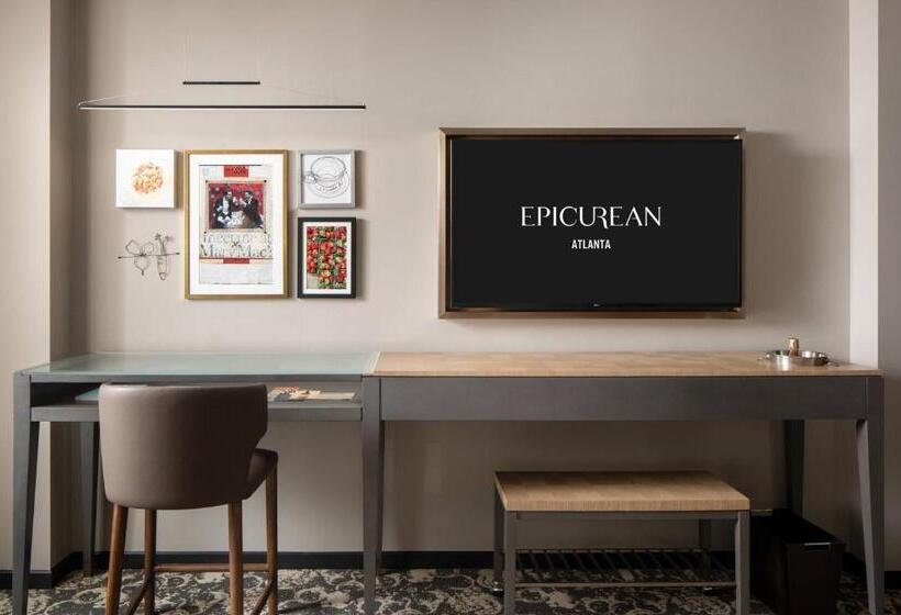 חדר דלוקס,מיטת קינג עם נוף לעיר, Epicurean Atlanta, Autograph Collection