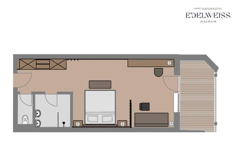 Полулюкс с Балконом, Naturhotel Edelweiss Wagrain