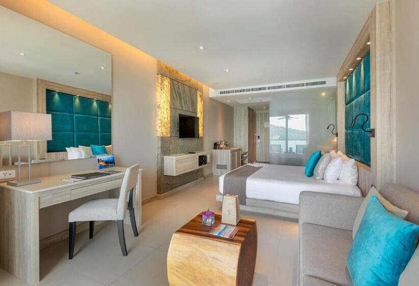 디럭스 룸 바다 전망, Cape Sienna Phuket Gourmet Hotel & Villas   Sha Extra Plus
