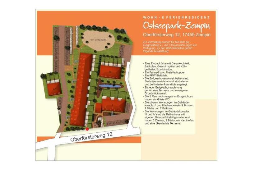Апартаменты 1 Спальня с Балконом, Zempin Ostseepark We 32 Insel Used