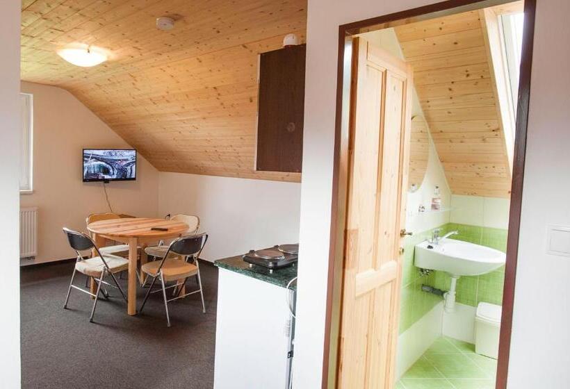 Люкс Кровать Кинг, Penzion A Apartmány Skipark Hraběšice