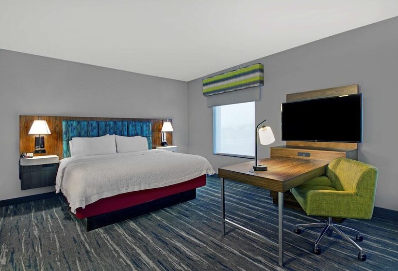 带双人床的标准工作室, Hampton Inn & Suites Syracuse Dewitt