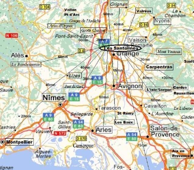 Трехместный Номер Стандарт Вид на Бассейн, Santolines En Provence