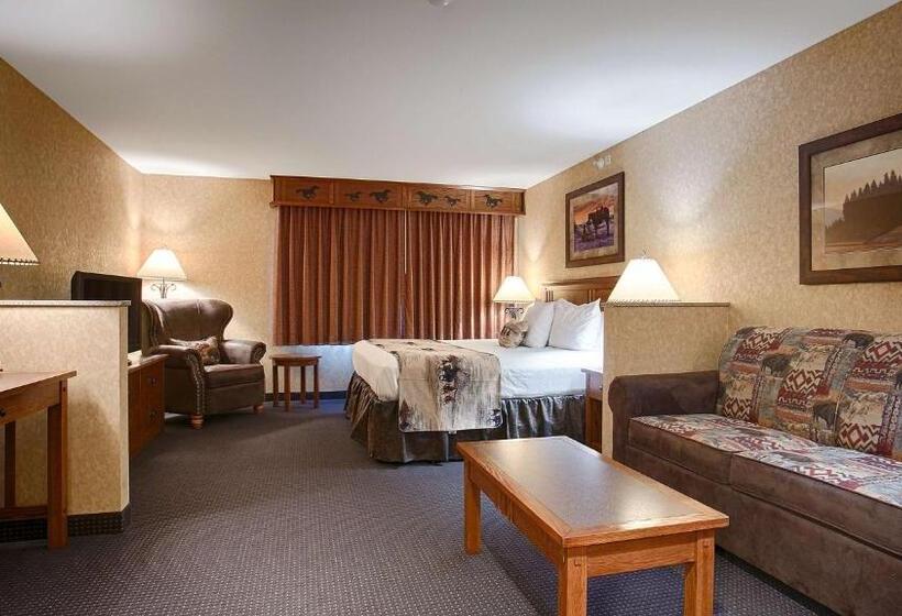 带大床的豪华间, Best Western Plus Kelly Inn And Suites