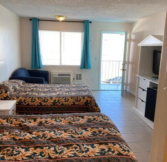 חדר סטנדרט שתי מיטות זוגיות, Surfside Motel   Seaside Heights