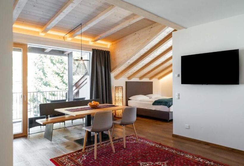 带山景的复式房间, Villa David Dolomites