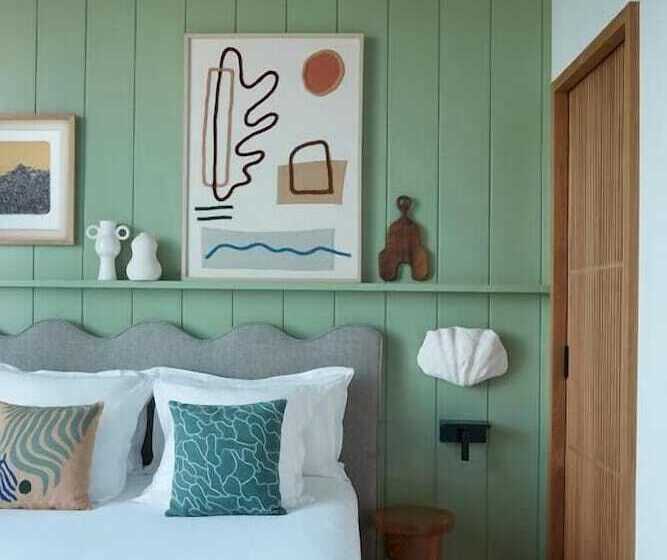 オーシャンビュースタンダードルームバルコニー付き, Hôtel De La Plage