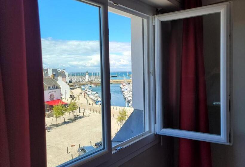 اتاق استاندارد با چشم‌انداز دریا, Hôtel Port Haliguen