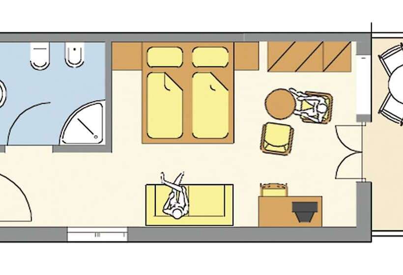 舒适型房间, Residence Hotel Gasser