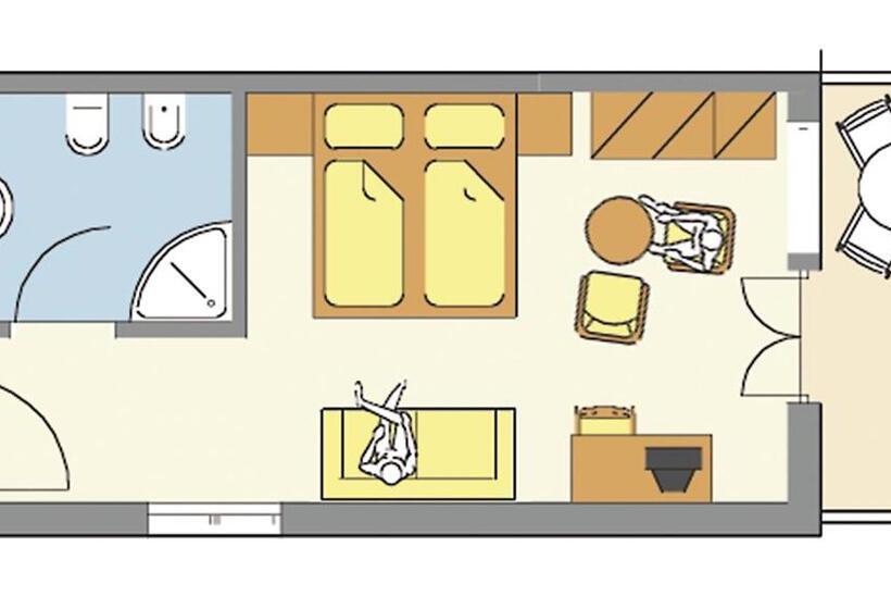 舒适型房间, Residence Hotel Gasser
