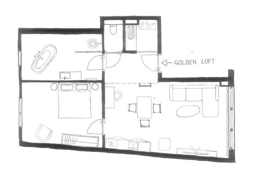 Номер Стандарт, Boutiquehotel Zum Goldenen Hirschen
