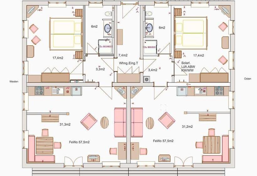 Апартаменты 1 Спальня с Балконом, Gästehaus Johanna