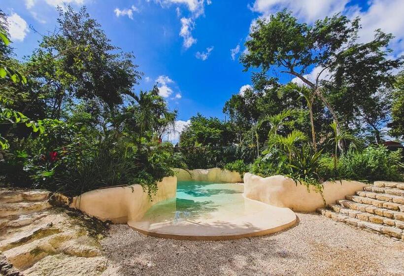 テラス付き１ベッドルームアパートメント, Iik Tulum By Groovy Stays  A Hip Condo Hotel With Wifi, Rooftop, Pool, Sleeps 6