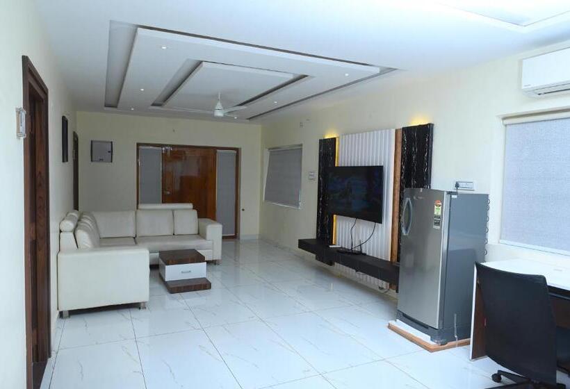 带花园景观和一个卧室的别墅, The Butterfly Luxury Serviced Apartments
