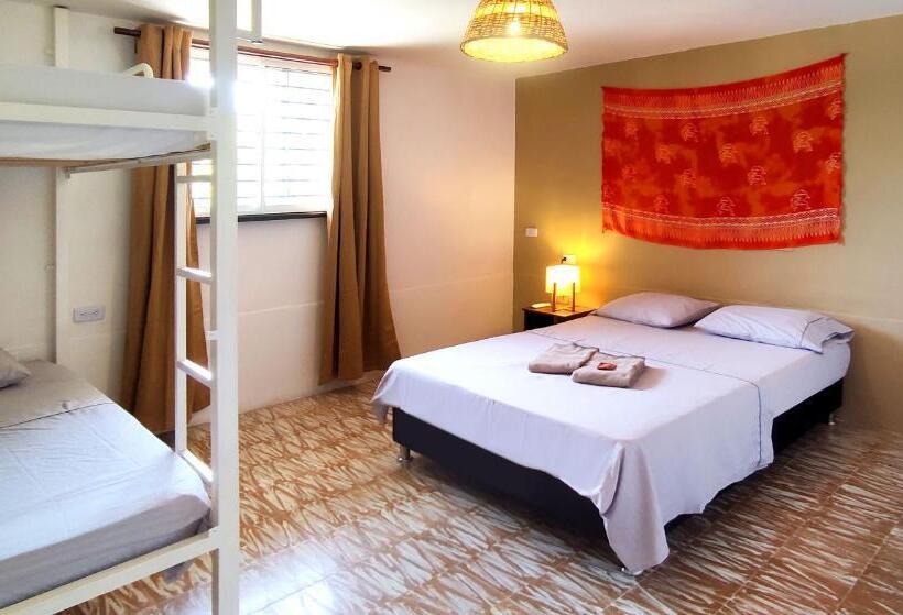 스탠다드 룸 공동 욕실, Cacao Hostel Santa Marta