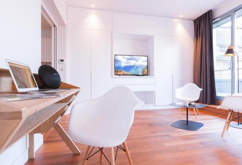 Апартаменты 1 Спальня с Террасой, Loft Luxe Hyper Centre: Terrasse/piscine/ Salle De Sport