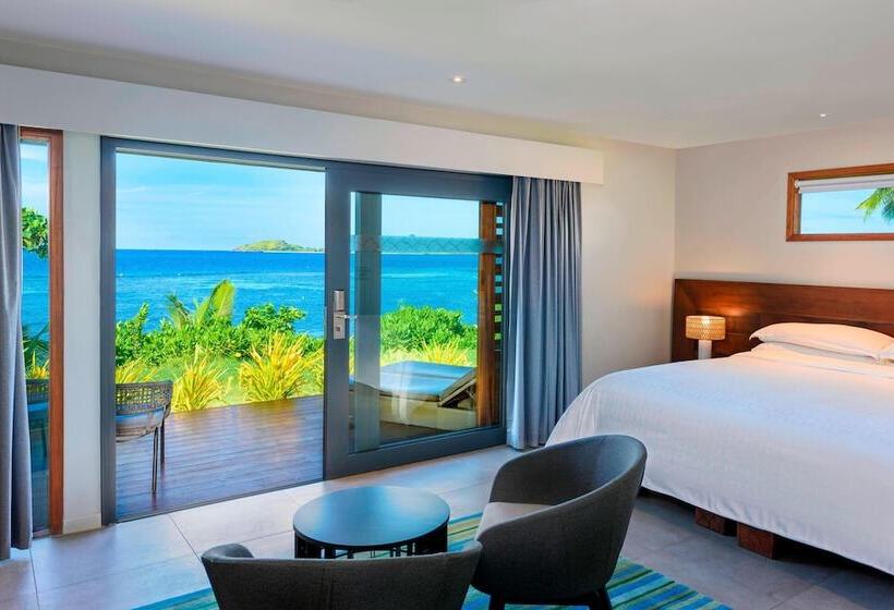اتاق استاندارد با تخت دوبل و چشم‌انداز دریا, Sheraton Resort & Spa, Tokoriki Island, Fiji