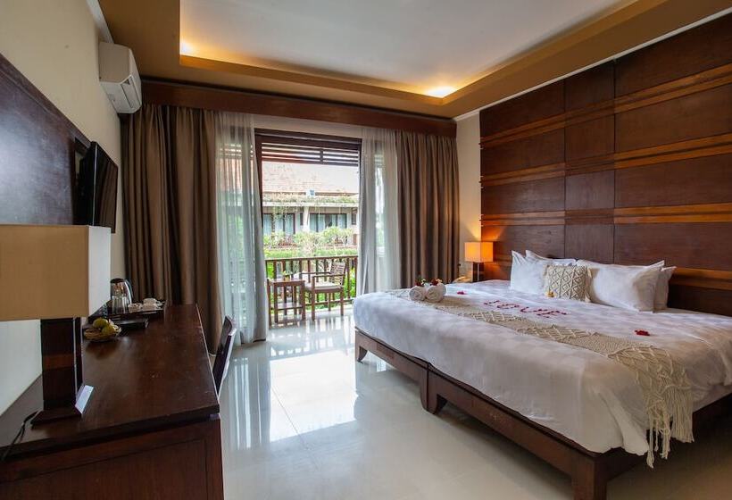 Номер Deluxe Вид на Бассейн, Awatara Boutique Resort Ubud
