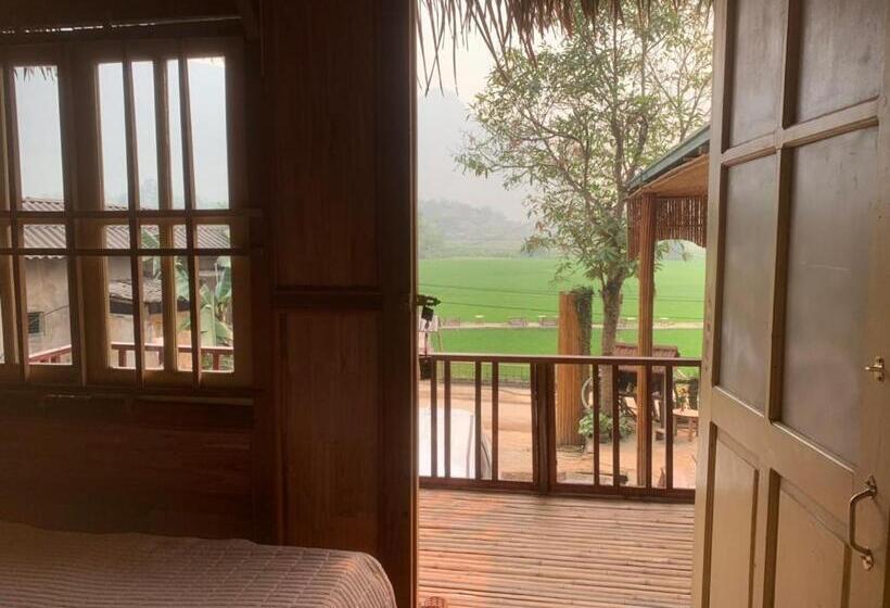 ویلای استاندارد با چشم‌انداز باغ, Green Homestay Mai Chau
