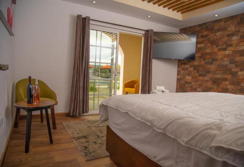 ２ベッドスイートルーム, Hacienda Los Olivos, Valle De Guadalupe