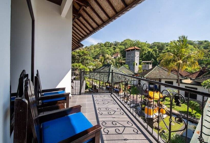 디럭스 룸 측면 바다 전망, Absolute Scuba Bali Dive Resort