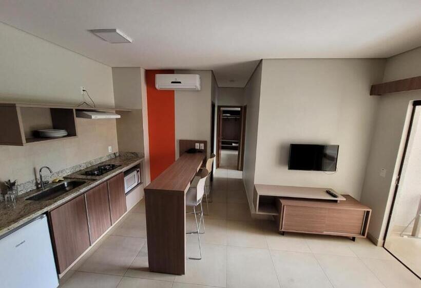 Апартаменты 1 Спальня Нижний Этаж, Apartamento 2 Quartos No Alta Vista Thermas Resort