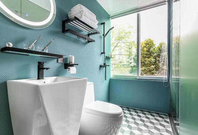Quarto Deluxe, Puzzle Hotel Guangzhou Fenghuang New Village Subway Station