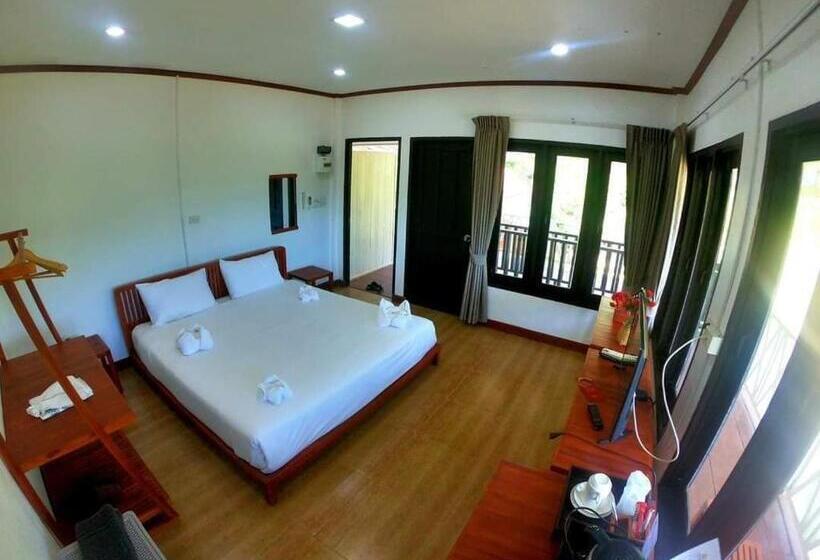 스탠다드 룸 킹사이즈 침대, Vang Vieng Eco Lodge