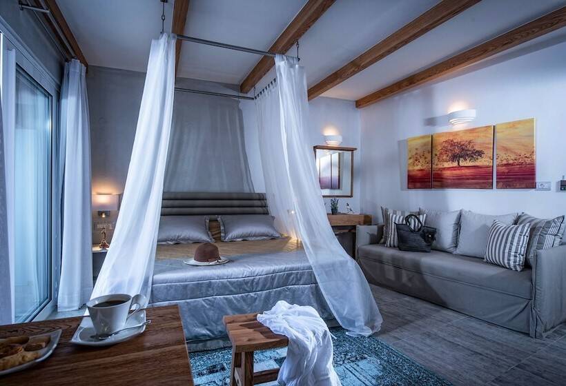 Люкс Кровать Кинг, Omiros Boutique Hotel   Adults Only