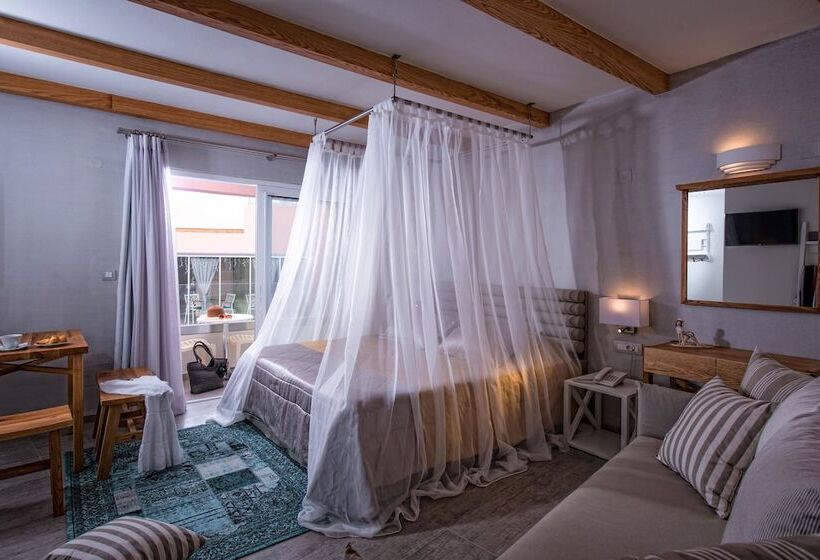 스위트 킹사이즈 침대, Omiros Boutique Hotel   Adults Only